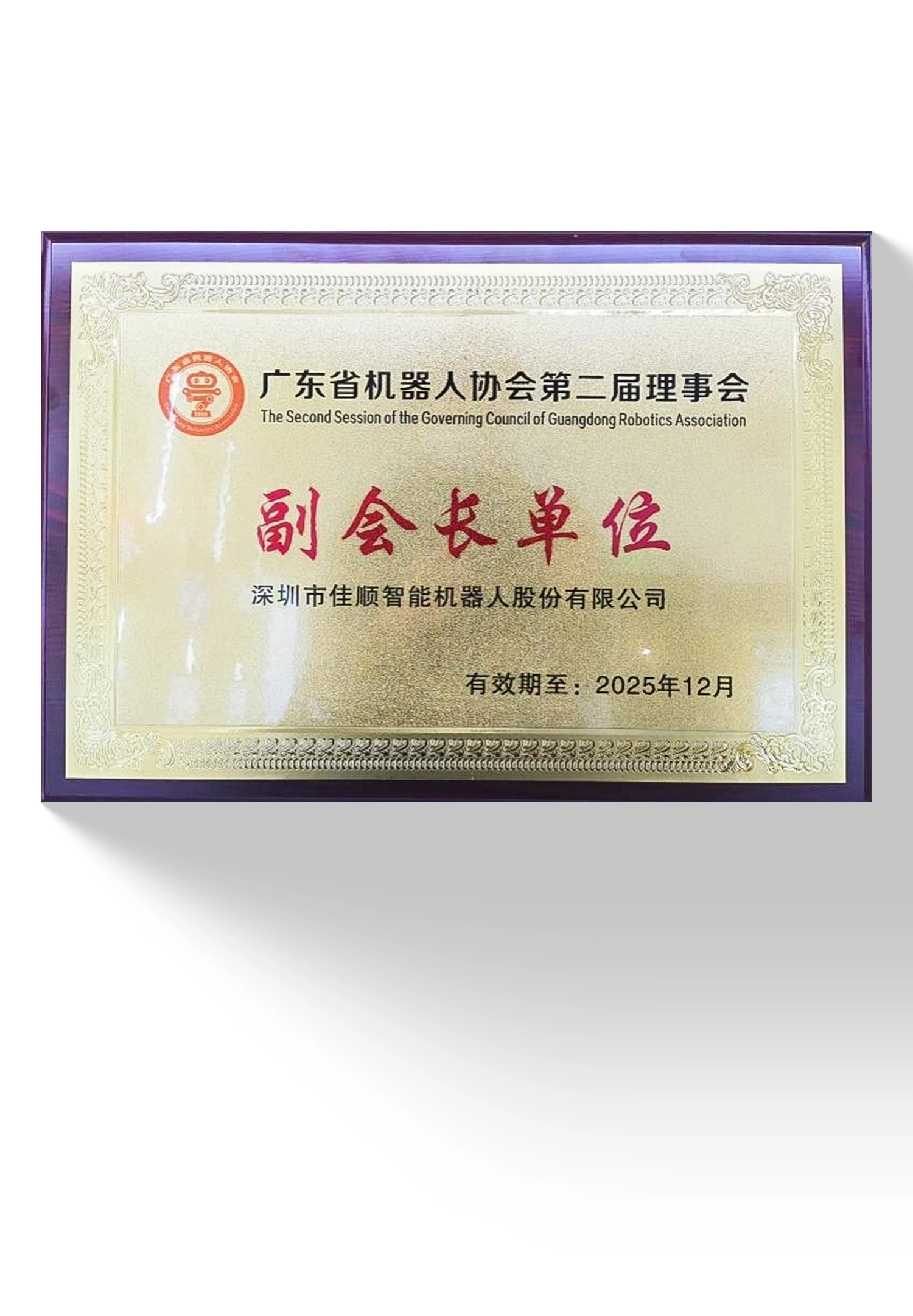 Honor Certificate - Suzhou Casun Intelligent Robot Co., Ltd.